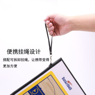 捷昇(JIESHENG) 篮球战术板便携足球 教练指挥板比赛训练装备 磁性带手写笔可擦写折叠本演示板