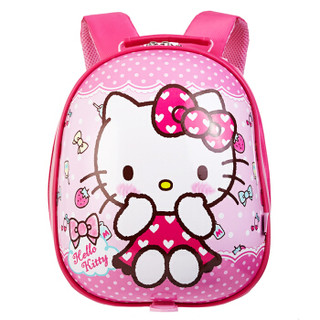凯蒂猫（Hello Kitty）幼儿园书包女 可爱卡通儿童书包 透气减负防走失双肩背包