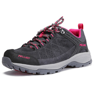 伯希和（pelliot）户外徒步鞋 男女防滑耐磨登山鞋 保暖透气休闲鞋（12741918） 女深灰色 36