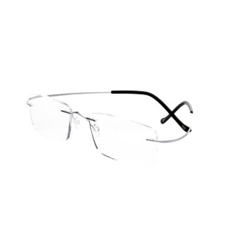 恋上（LianSan）老花镜 男女款 品牌老花眼镜钛无框树脂老光眼镜男女款 8013 150 银色