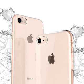 ESCASE 苹果iPhone8/7 plus手机壳 全包透明硅胶防摔TPU保护套软壳 5.5英寸