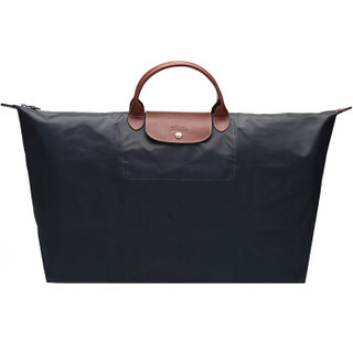 LONGCHAMP 珑骧 女款金属灰织物短柄可折叠手提包 1625 089 300