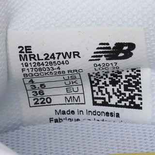 New Balance/NB男女鞋休闲鞋黄子韬247MRL247BR MRL247WR白色 36