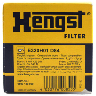 汉格斯特(Hengst)机油滤清器*滤芯格E320H01 D84(晶锐/明锐/朗逸/波罗劲情/劲取1.4 1.6)