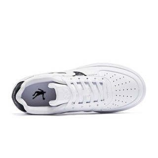 乔丹 女鞋空军一号板鞋透气低帮小白鞋运动鞋 XM4690502 白色/黑色 37