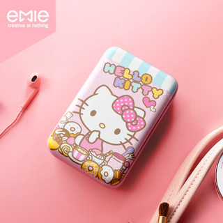 亿觅 emie Hello Kitty充电宝轻薄小巧双向快充10000毫安大容量移动电源双USB输出苹果华为安卓通用 下午茶