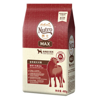 美士Nutro 宠物狗粮 成犬天然粮 全犬种泰迪茶杯犬柯基 全价粮 480g