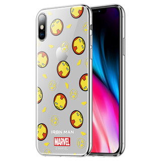 咪咕 iPhoneXS Max手机壳苹果XS MAX保护套 复联4漫威正版硅胶全包透明卡通防摔手机软壳 Q版钢铁侠