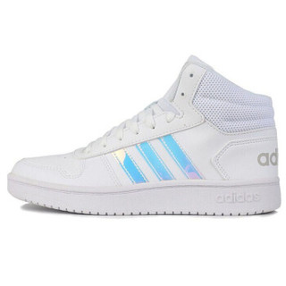 阿迪达斯 ADIDAS NEO 女子 休闲系列 HOOPS 2.0 MID 运动 休闲鞋 EH3414 37码UK4.5码