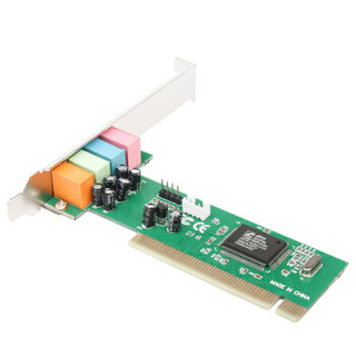moge 魔羯 台式机PCI 4.1声道环绕立体声 声卡 MIC输出 MC1205