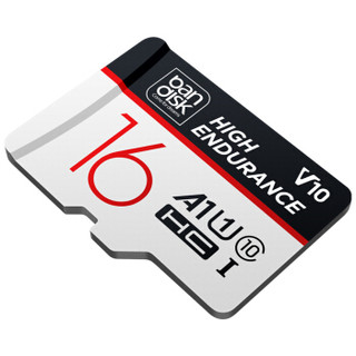 麦盘（bandisk）16GB TF（MicroSD）存储卡A2 U1 V10 C10 4K行车记录仪&视频监控摄像专用内存卡 高耐久性