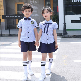 AUDDE 2019夏季新款女装新品女幼儿园园服儿童班服小学生校服英伦风演出服套装 AAACJFS01 A811#男款 120cm