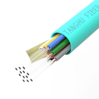 汤湖 GJFJV 24A1室内24芯万兆多模光缆 om3-150束状软光缆光纤线100米