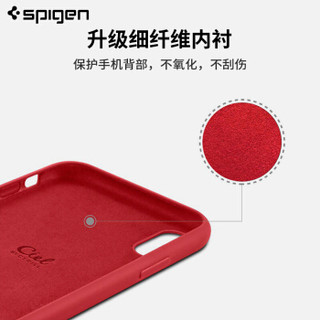 SPIGEN 苹果XR手机壳 iPhone XR保护套液态硅胶磨砂防摔保护壳男女纯色潮牌手机软壳  红色