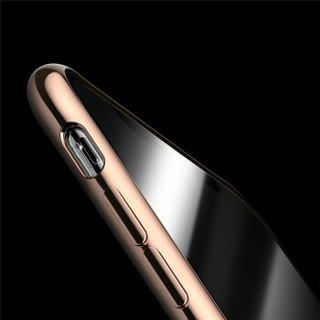 悦迪（yuedi）苹果XR手机壳iPhone保护套电镀透明硅胶软边全包防摔气囊转音防尘原机调色德国拜耳 电镀金
