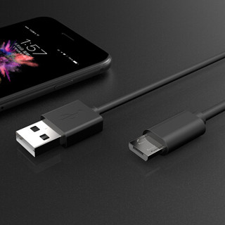 ON 数据充电线二代 Micro USB 安卓接口 1.5米黑色 适于三星/小米/魅族/索尼/HTC/华为