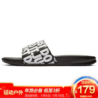 耐克NIKE 男子 一字 拖鞋 BENASSI JDI PRINT 沙滩鞋 休闲鞋 631261-024黑色41码