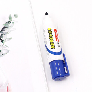 韩国东亚（DONG-A）SOHO白板笔 短笔杆大容量单头白板笔 办公会议可擦易擦白板笔 12支/盒 蓝色