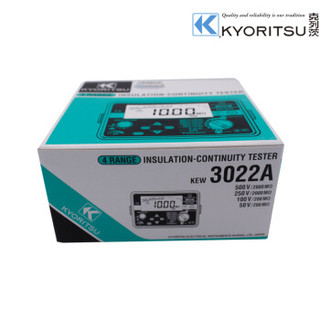 克列茨 KEW3022A 日本共立/kyoritsu 绝缘电阻测试仪50/100/250V/500V数字兆欧表