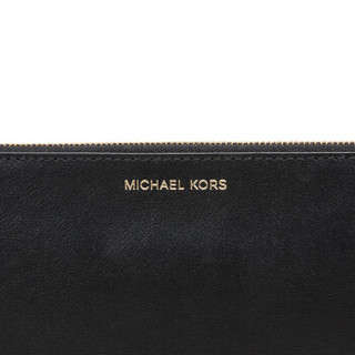 MICHAEL KORS 迈克·科尔斯 MK女包 奢侈品 皮革手拿包 POUCHES & CLUTCHES系列 中号黑色 32T8AF9P2U BLACK