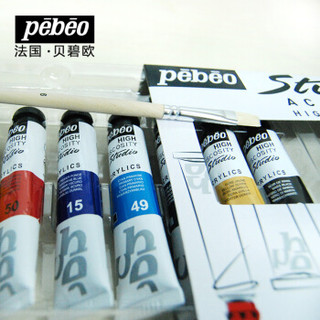 贝碧欧（Pebeo) 丙烯颜料专业美术颜料 法国品牌绘画创意速写颜料20ml 10色彩盒装 833311C