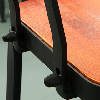 好事达易美定制铁艺餐椅 个性复古实木靠背餐椅001