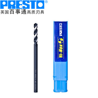 百事通（PRESTO）进口高速钢不锈钢用钻头直柄麻花钻咀（直径:4.2mm 刃长:25.0mm 全长:75mm）