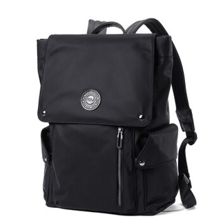 POLO 双肩包时尚休闲背包潮流男士电脑包可装14英寸GN090P561J 黑色
