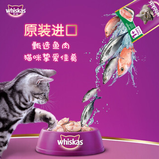 伟嘉 宠物猫粮猫湿粮 泰国进口成猫妙鲜包猫罐头 吞拿鱼味85g单袋装