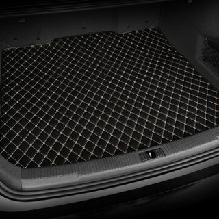 五福金牛 平面皮革汽车后备箱垫/尾垫 适用于丰田RAV413-18款 菱丰系列 炫酷黑