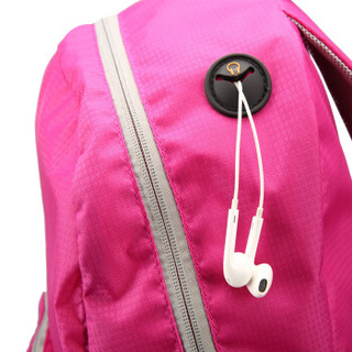高尔夫GOLF双肩包可折叠电脑背包书包14英寸大容量防水轻便收纳携带户外旅行包D5BV82732S玫红色