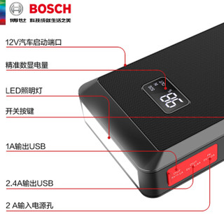 博世BOSCH ES300 汽车应急启动电源12V车载电瓶启动汽车启动打火车载充电宝快充套装 白色(ES300+208快充）