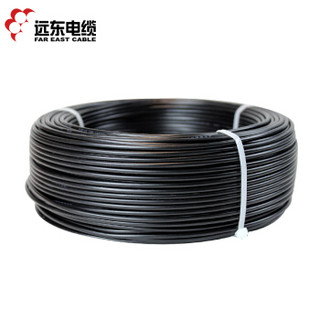 远东电缆（FAR EAST CABLE）BVR 25平方空调进户线国标铜芯单芯多股软线10米 黑色