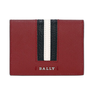 BALLY 巴利 女士石榴红色小牛皮卡片夹 SALDER S 106 6219217