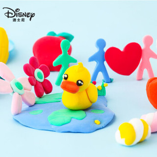 迪士尼（Disney）彩泥橡皮泥超轻粘土小孩玩具24色轻泥DIY手工制作黏土陶泥赠送28件套模具卡片E0109M