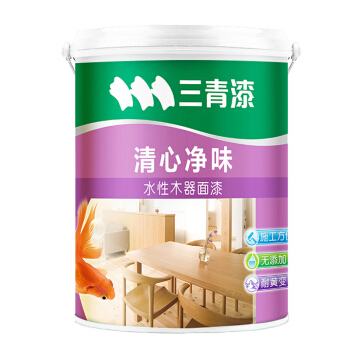 移动端、京东百亿补贴：三青 水性木器漆 家具翻新漆 白色 2.5KG