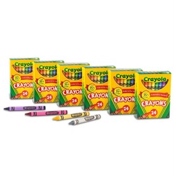 Crayola 绘儿乐 儿童绘画蜡笔 24色/盒 6盒装