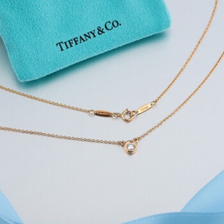 蒂芙尼 Tiffany ELSA PERETTI系列18k玫瑰金镶单颗圆形明亮式切割钻石吊坠项链 28274564 玫瑰金色