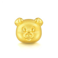 Chow Sang Sang 周生生 Charme系列 90704C 小猪转运珠 1g 1.1cm 金色