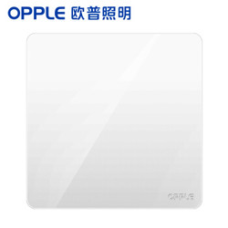 OPPLE 欧普照明 开关插座面板家用暗装墙壁空白面板纯平圆角86型