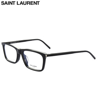 圣罗兰(SAINT LAURENT)眼镜框男女 镜架透明镜片黑色镜框SL 296/F 001 53mm