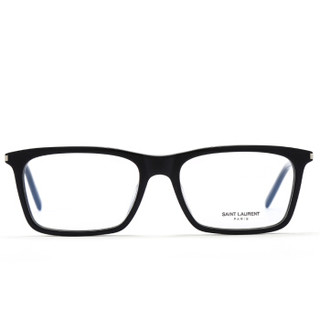 圣罗兰(SAINT LAURENT)眼镜框男女 镜架透明镜片黑色镜框SL 296/F 001 53mm