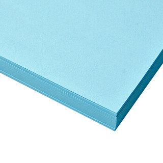 文仪易购（oaego）A4云彩纸封面纸 皮纹纸多色硬卡纸 100张/包 8# 浅蓝 230g