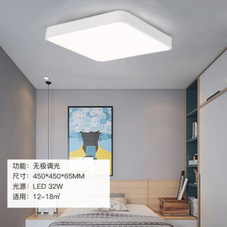 東東 LED吸顶灯现代简约长方形纤薄北欧灯具调光调色大气客厅灯
