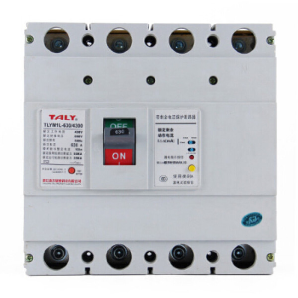 泰力tlym1l(cm1le)-630/4300b塑壳漏电断路器空气开关三相四线带漏保