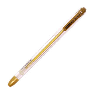 韩国东亚（DONG-A）0.7mm闪光笔彩色中性笔手账水笔 MyMetal DIY金属笔贺卡笔珠光笔 金色单支/装