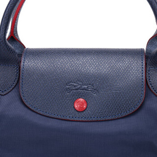LONGCHAMP 珑骧 女士LE PLIAGE系列海军蓝色织物大号短柄可折叠手提包旅行袋 1624 619 556