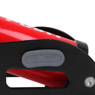 普为特POVIT 脚踏高压打气筒便携多功能自行车电动车摩托车汽车篮球游泳圈脚踩充气泵 带气压表 红色P-440