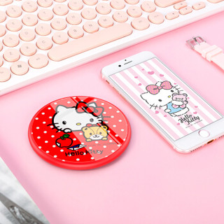 Hello Kitty 苹果x无线充电器 iPhone8/8plus手机快充 三星S9/S8/S7edge通用充电底座 波点凯蒂