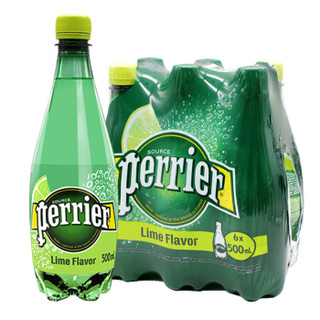 Perrier 巴黎水 原味柠檬青柠味草莓西柚500ml整箱24瓶